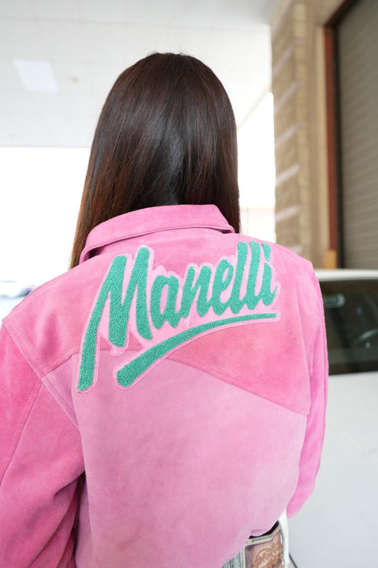 Kensley Cropped Suede Bomber